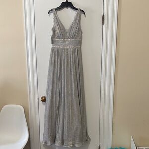 Morgan & Co. Silver Maxi Dress